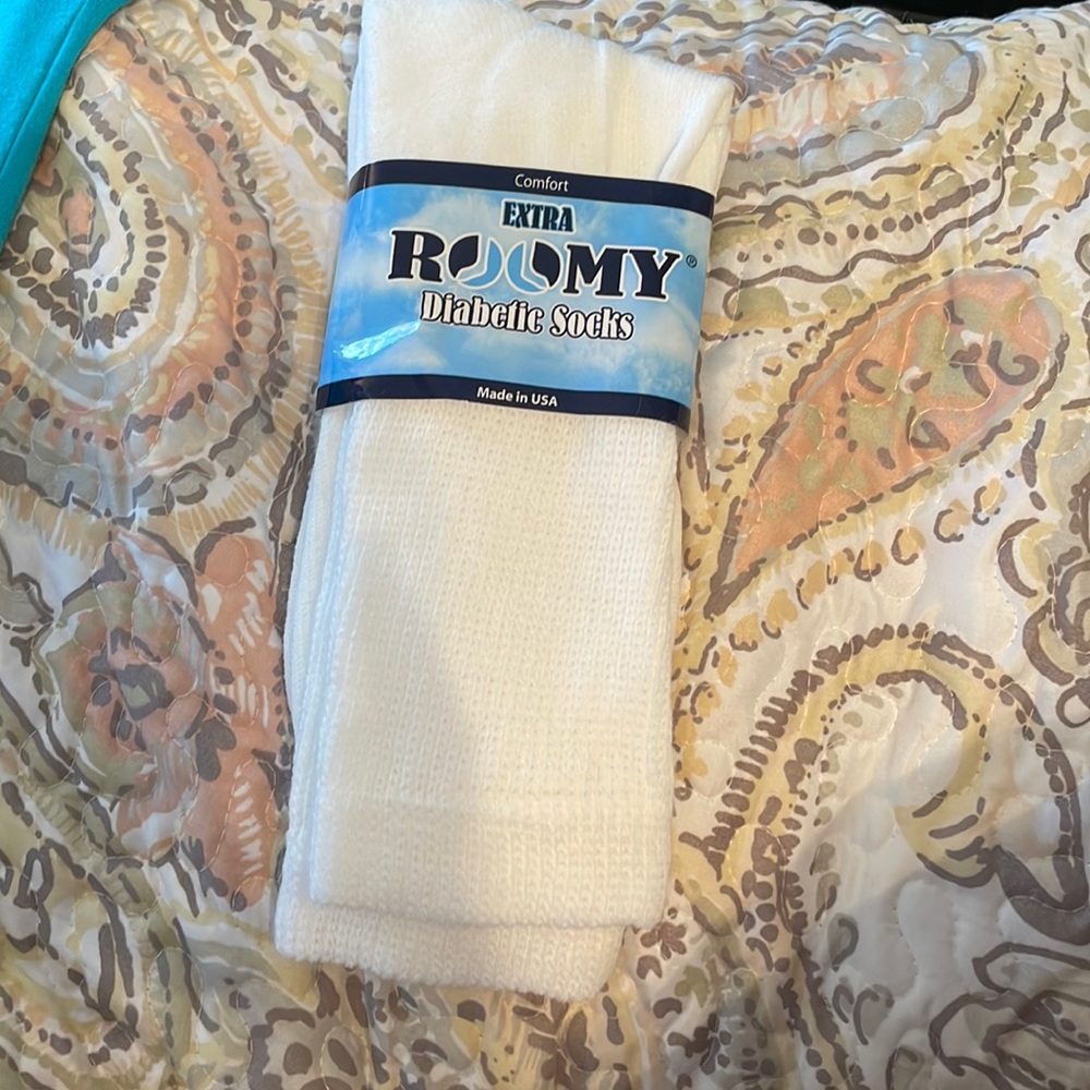 COPY - Extra roomy diabetic socks size xl